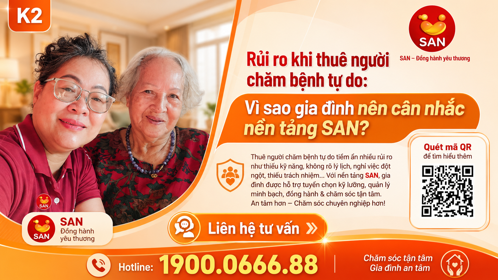 Rủi ro thuê người chăm bệnh tự do