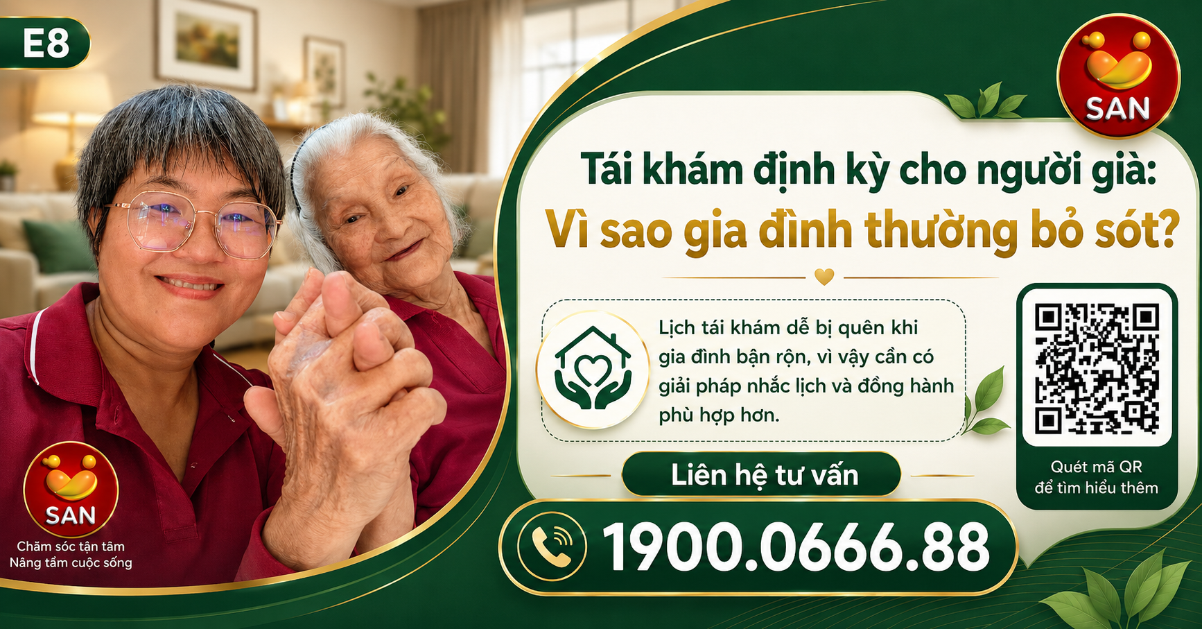 Tái khám định kỳ cho người già