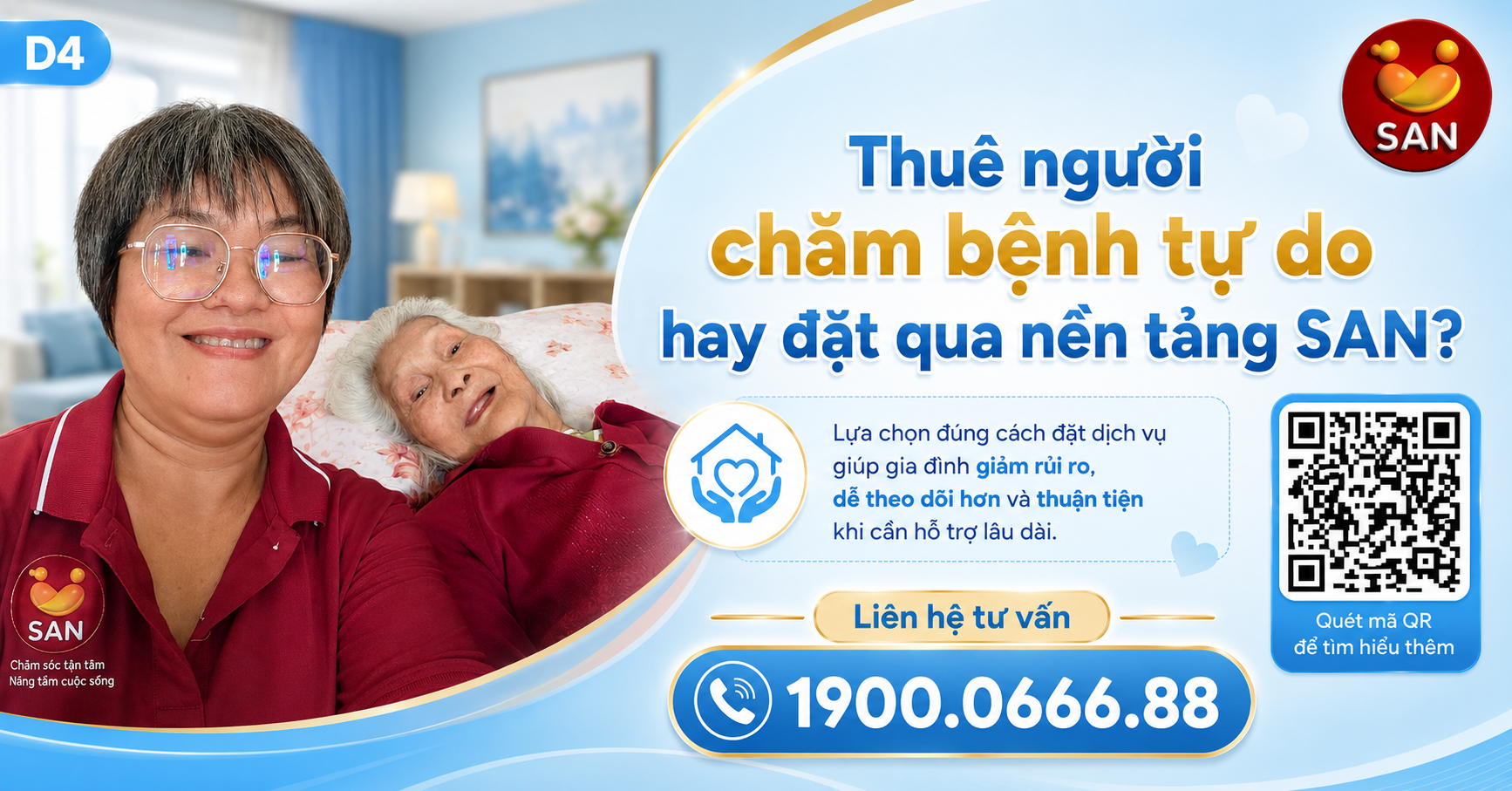 Thuê người chăm bệnh tự do