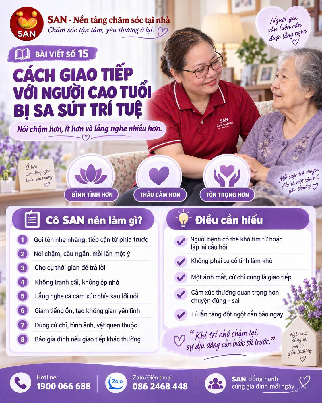giao tiếp với người sa sút trí tuệ