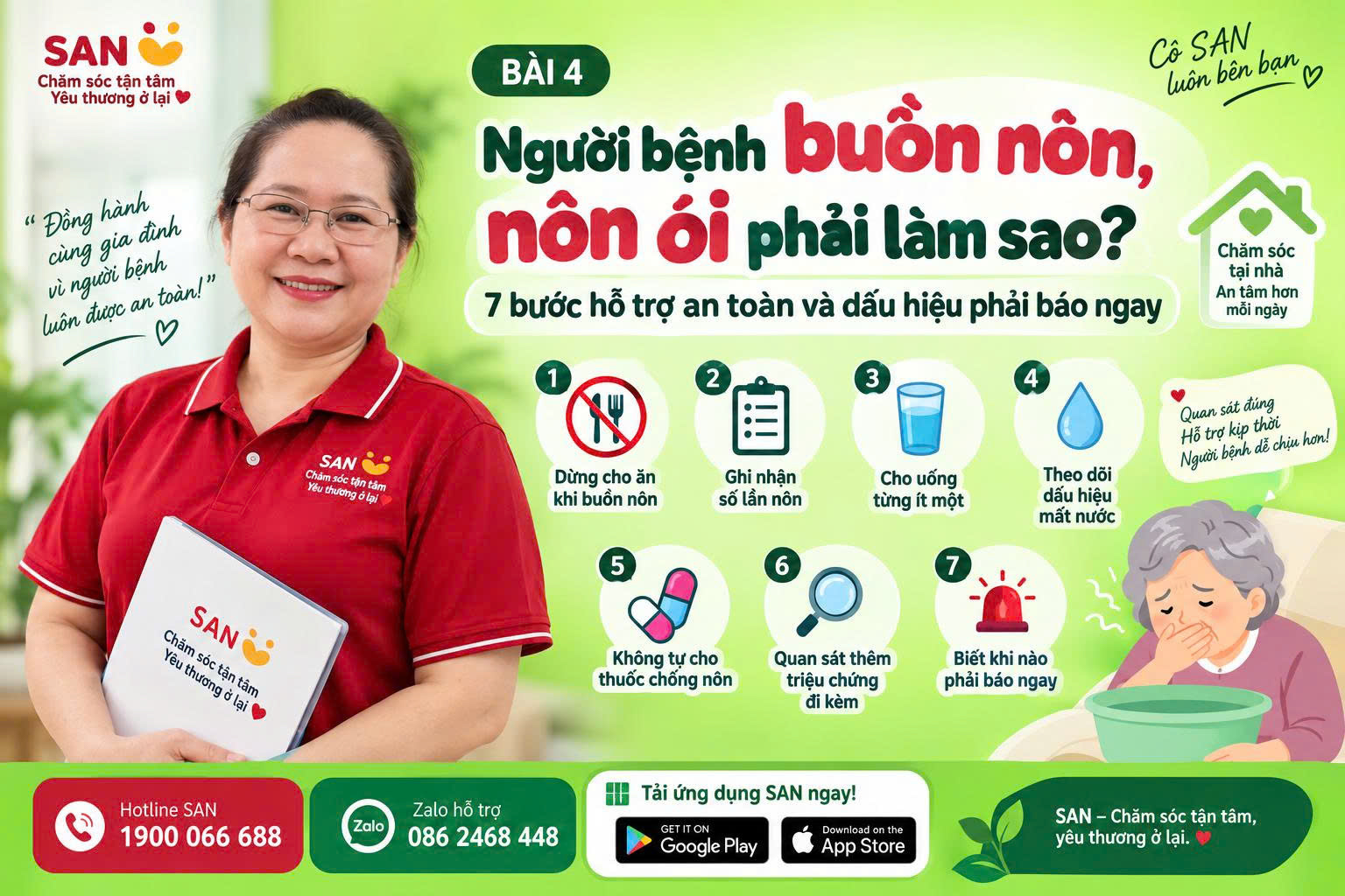 buồn nôn, nôn ói phải làm sao