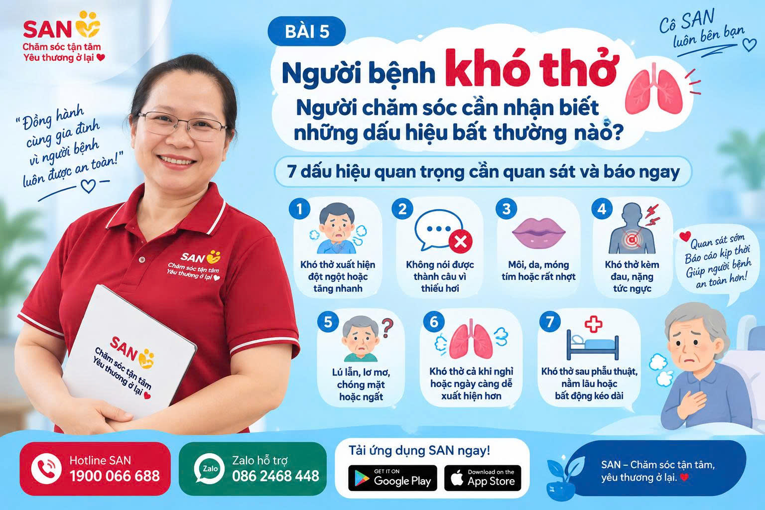 người bệnh khó thở phải làm sao