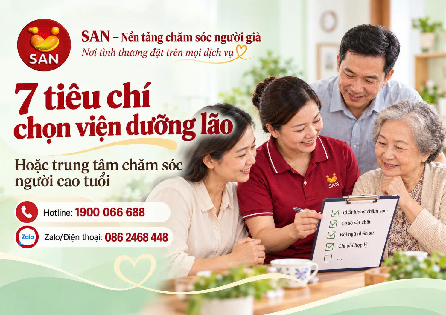 tiêu chí chọn viện dưỡng lão