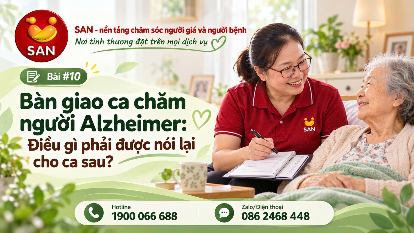 Bàn giao ca chăm người Alzheimer