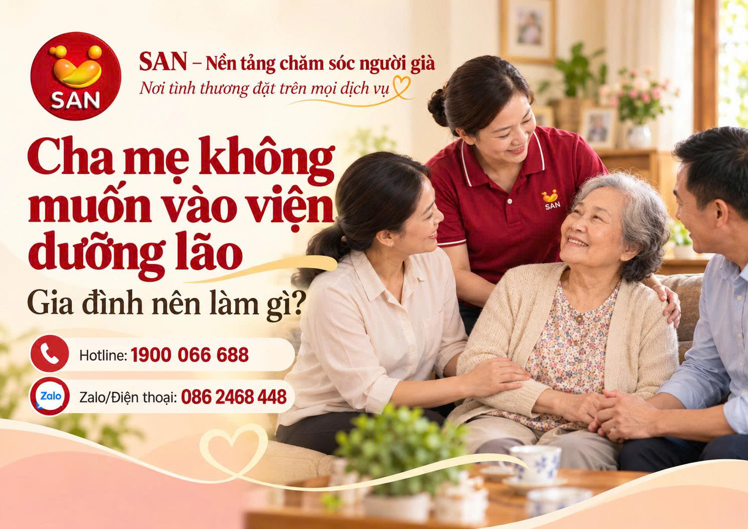 cha mẹ không muốn vào viện dưỡng lão