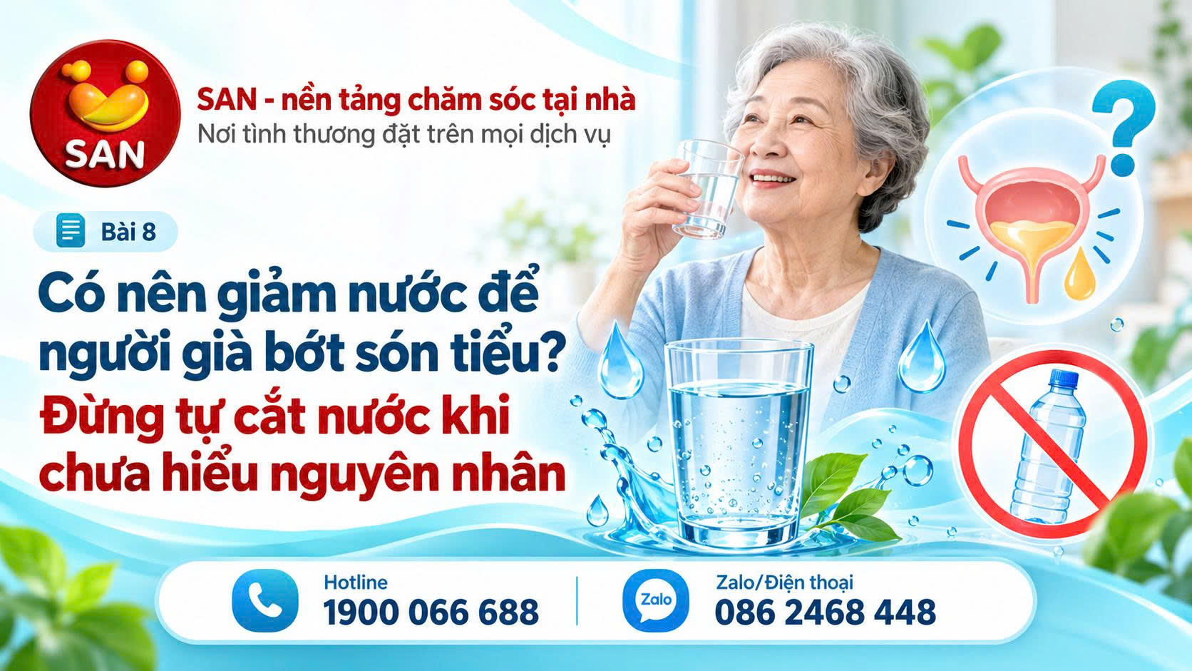 giảm nước người già són tiểu