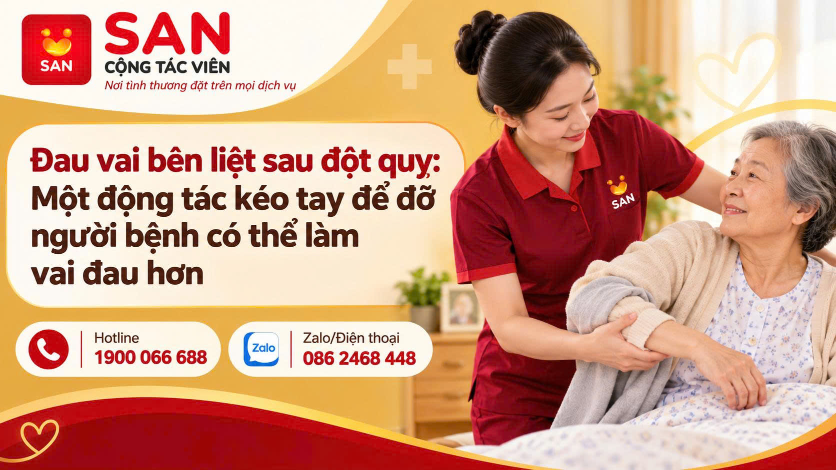 Đau vai bên liệt sau đột quỵ