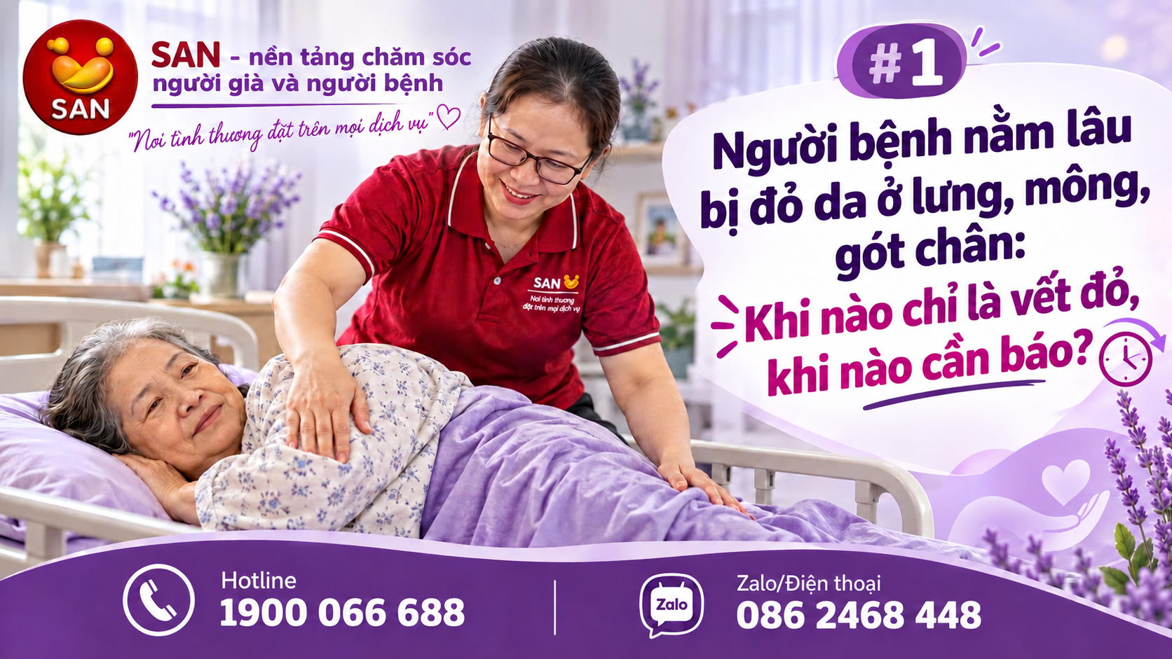 Người bệnh nằm lâu bị đỏ da