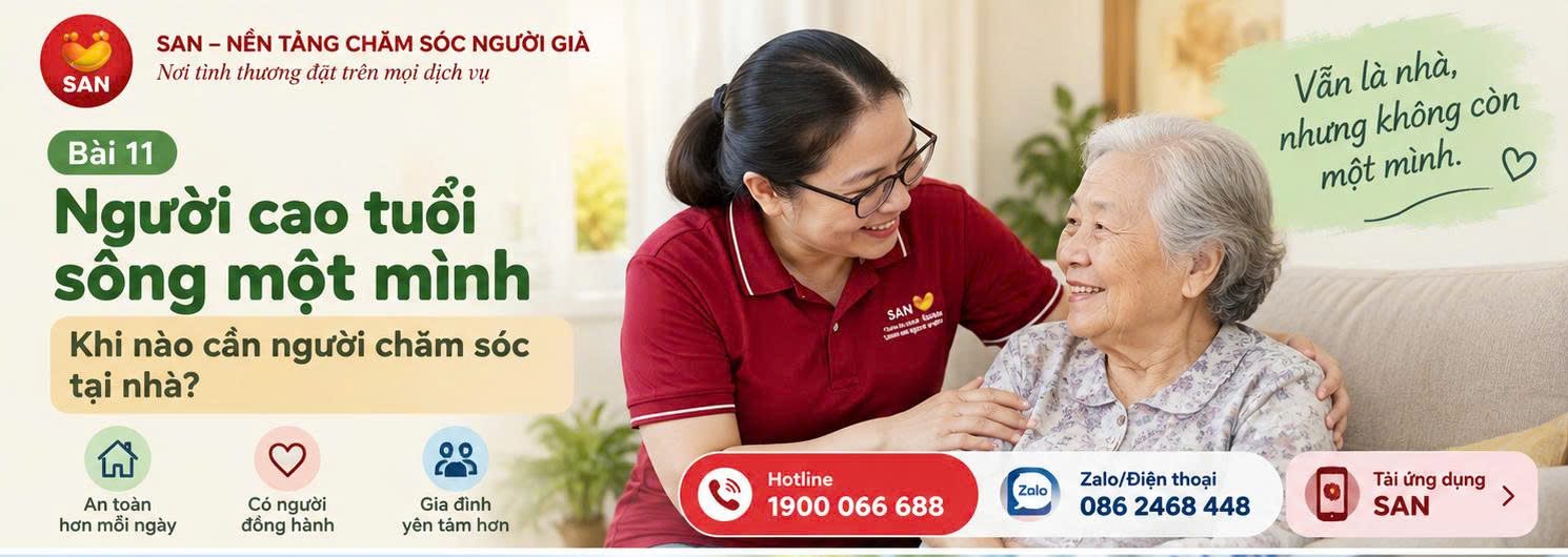 người cao tuổi sống một mình