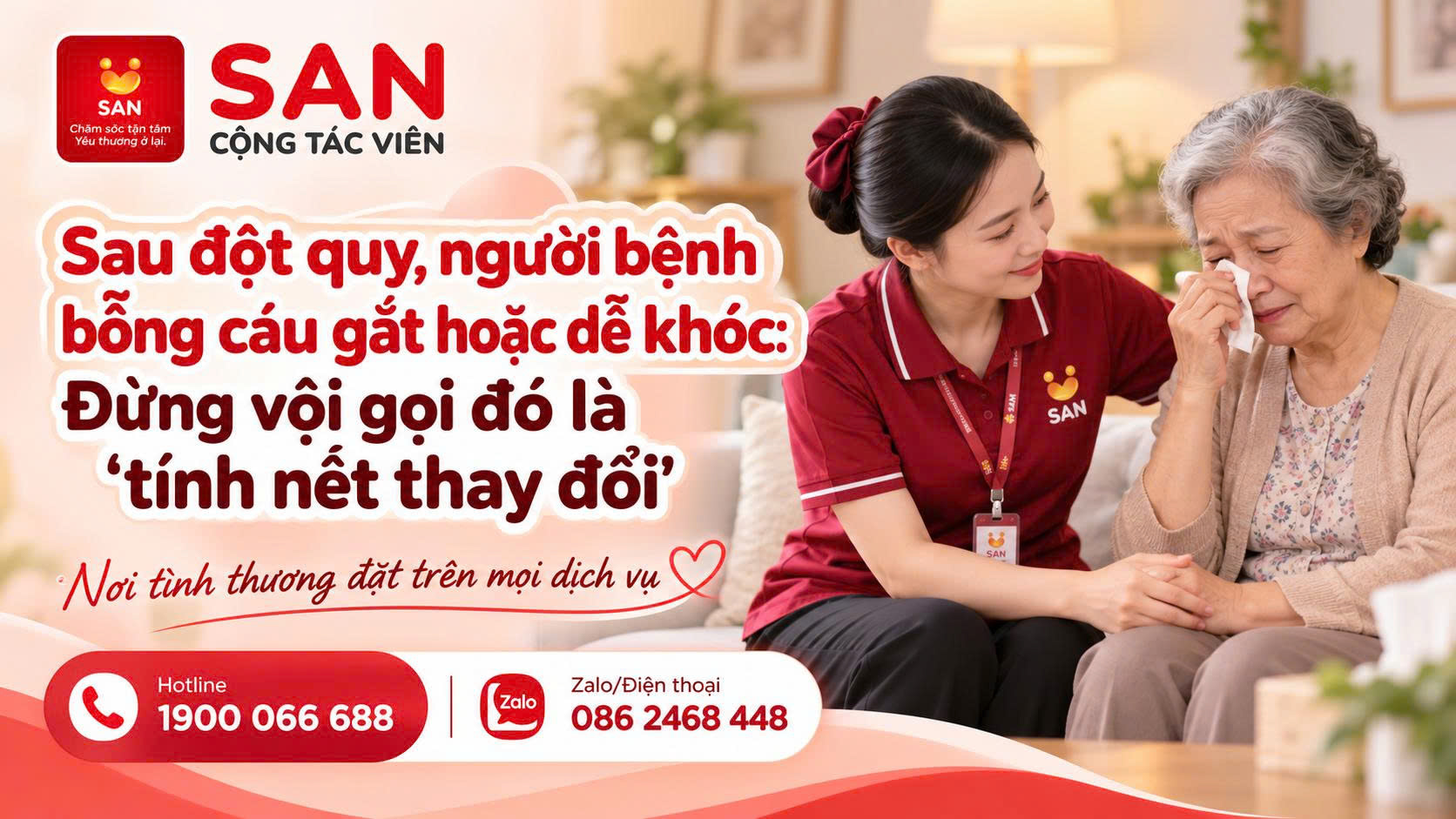 thay đổi cảm xúc sau đột quỵ