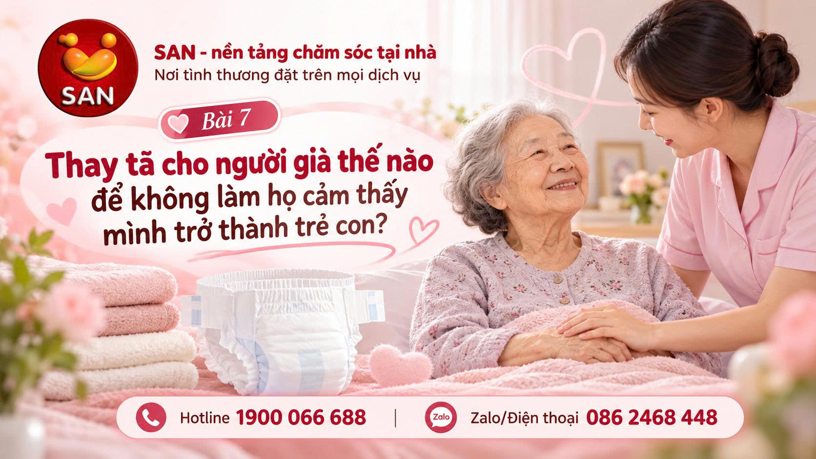 Thay tã cho người già