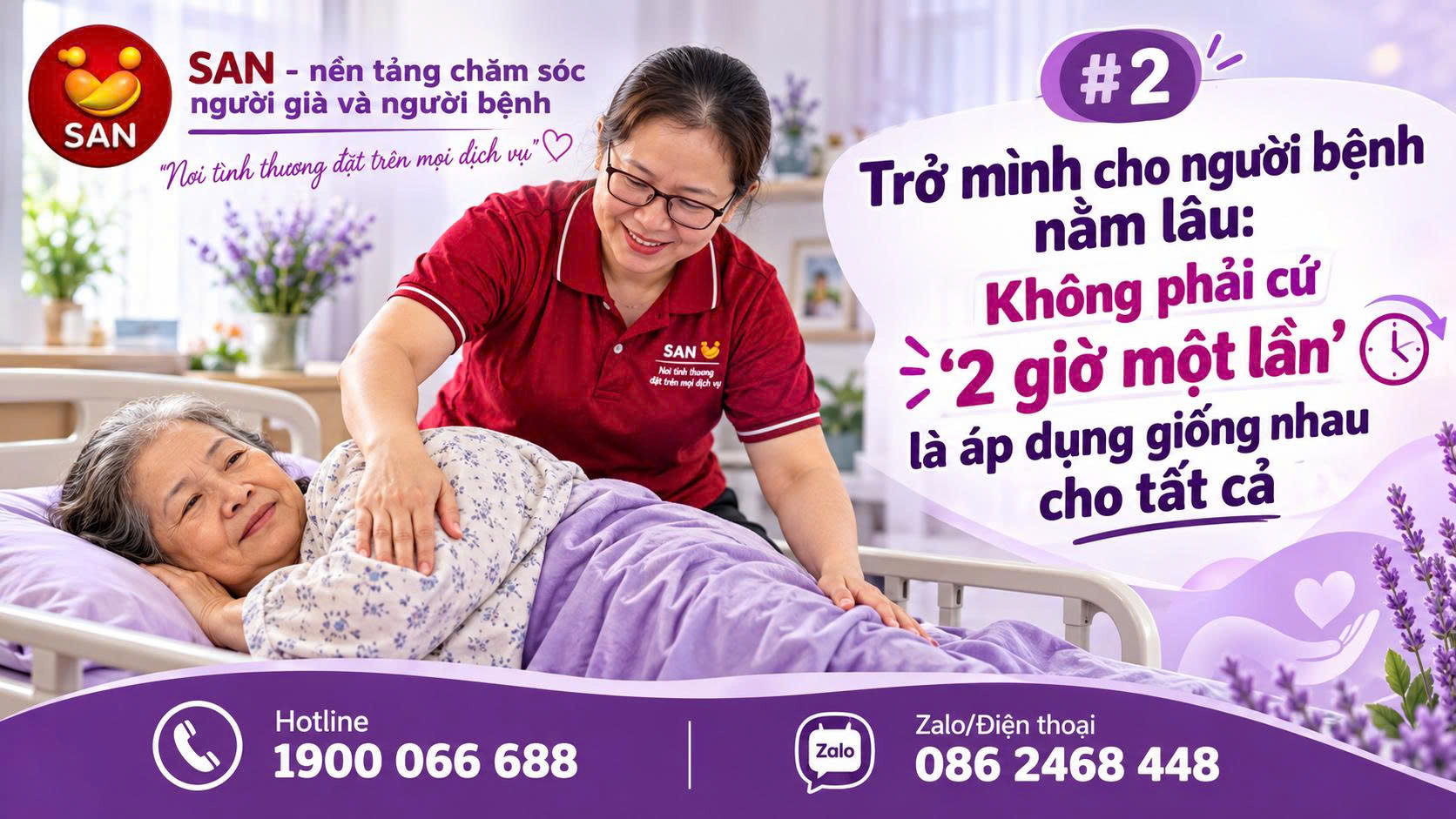 Trở mình cho người bệnh nằm lâu